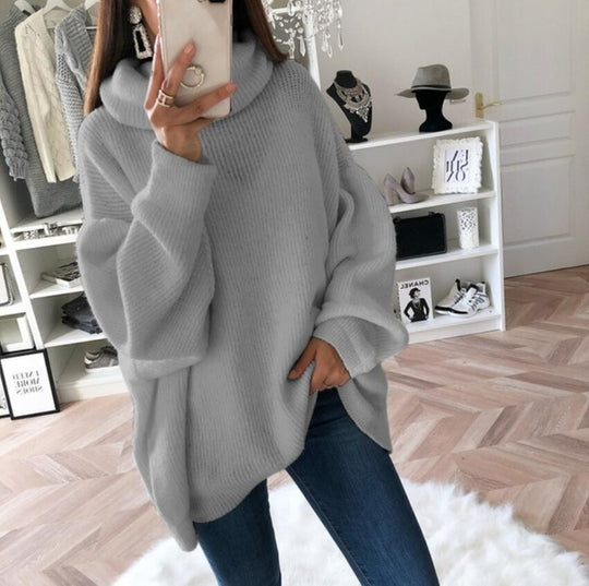 Damen Weicher Oversized Strickpullover Heidi-Mode
