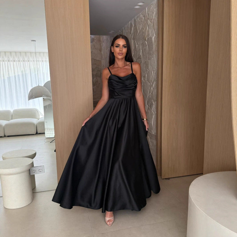 Damen Elegantes Bodenlanges Abendkleid Heidi-Mode