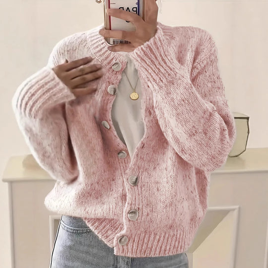 Damen Kuschelige Strickjacke Heidi-Mode