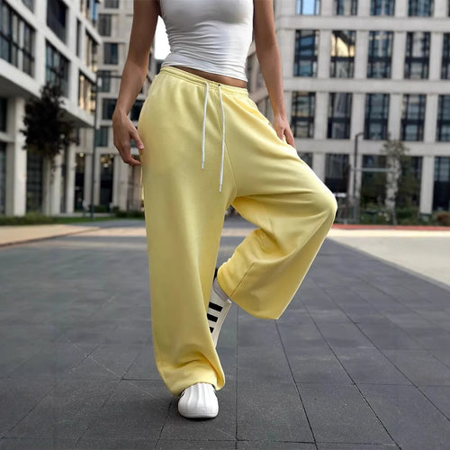 Damen Bequeme Freizeithose mit weitem Schnitt und elastischem Bund Heidi-Mode