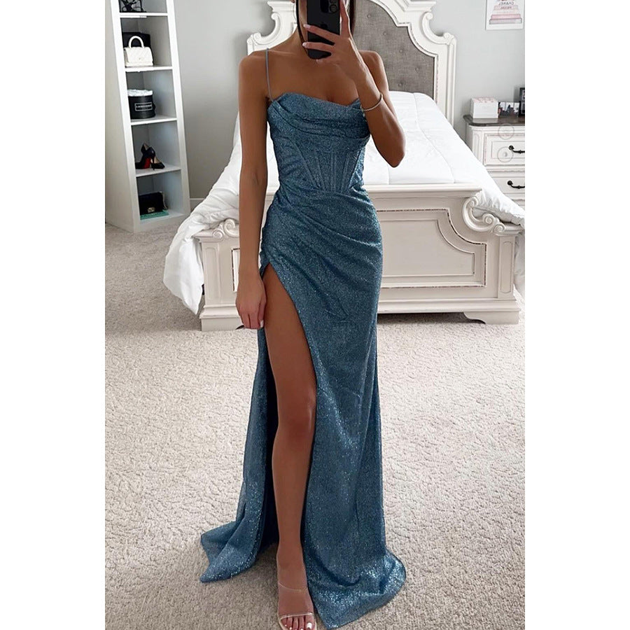 Heidi-Mode | Party Selbstständiges Kleid Locker Lässig Schlitz Damen Bekleidung Kleid