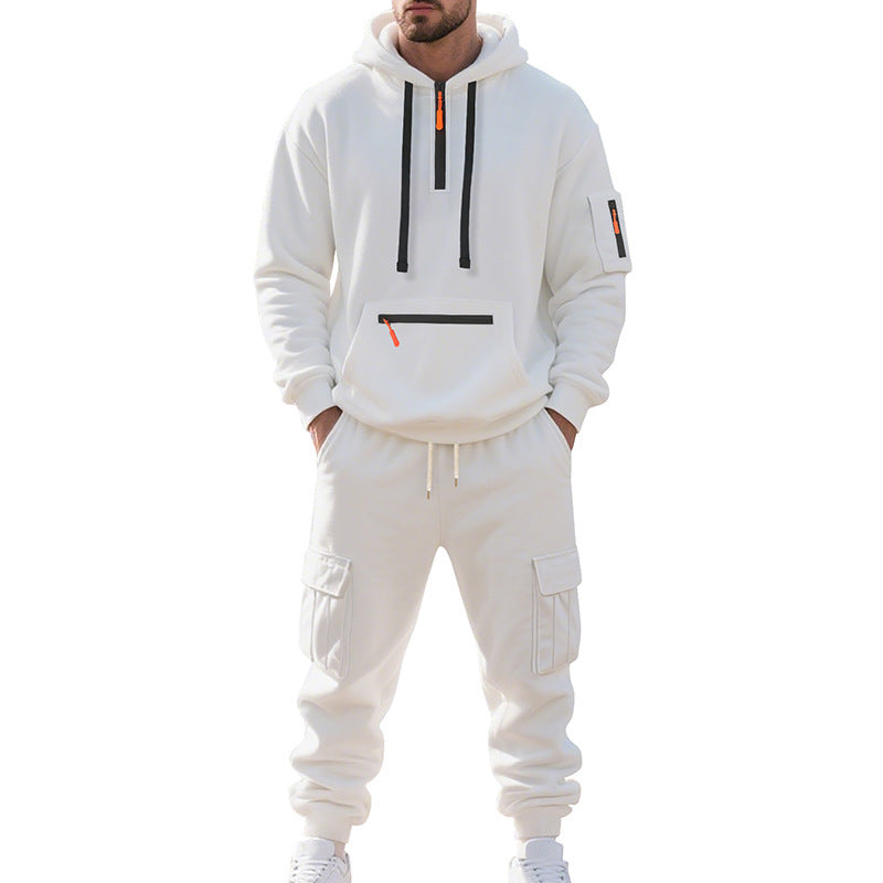 Herren Sportliches Hoodie-Set mit praktischen Taschen und modernem Design Heidi-Mode