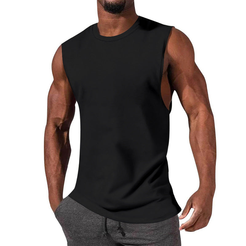Herren ärmelloses Sport-Tanktop aus atmungsaktiver Baumwolle mit modernem Schnitt Heidi-Mode