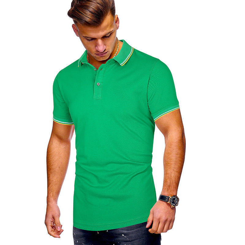Herren Poloshirt mit modernen Akzenten Heidi-Mode