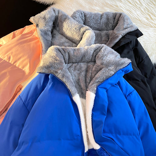 Damen Daunenjacke mit weichem Innenfutter und hohem Kragen Heidi-Mode