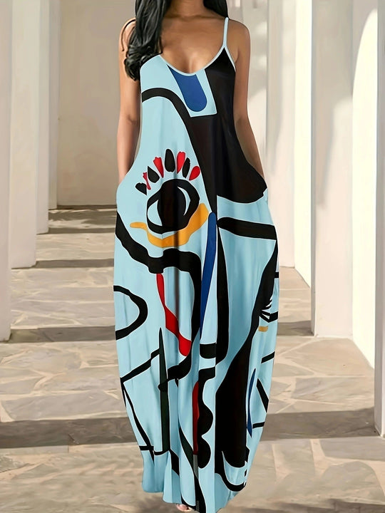 Heidi-Mode | Bedrucktes elegantes Street Style Kleid