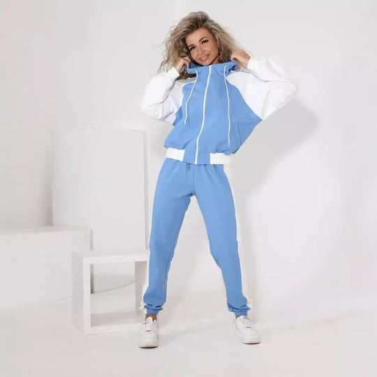 Damen Sportlicher Hoodie-Trainingsanzug mit eleganten Details und hochwertigem Material Heidi-Mode
