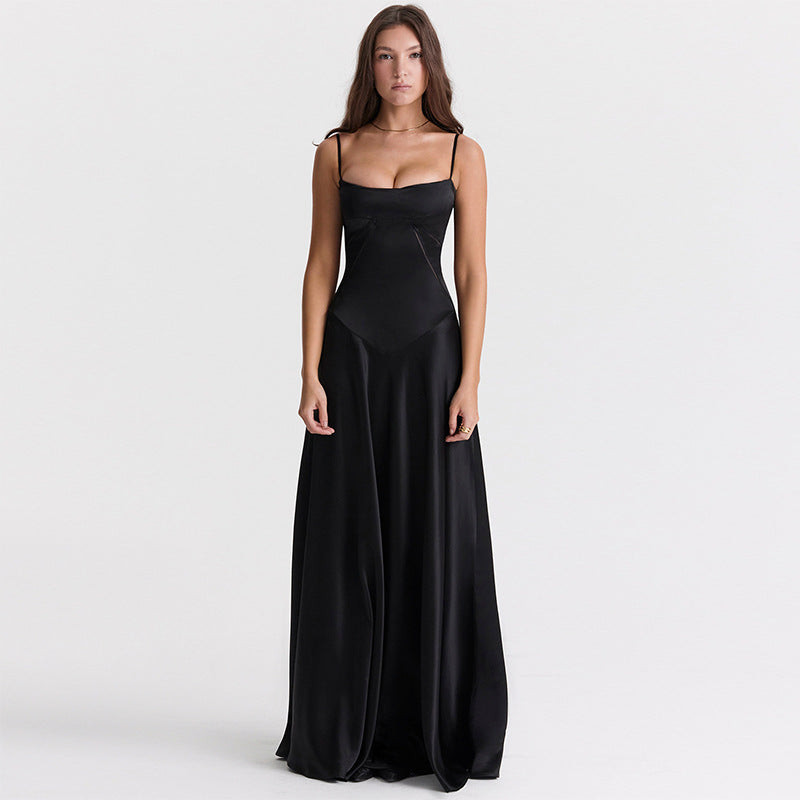Damen Elegantes Abendkleid mit tailliertem Schnitt und schwingendem Rock Heidi-Mode