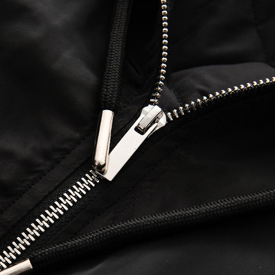 Damen sportliche Übergangsjacke mit Kapuze und seitlichen Reißverschlüssen Heidi-Mode