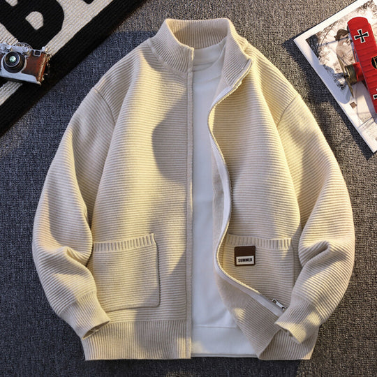 Herren Strickjacke mit Struktur Heidi-Mode
