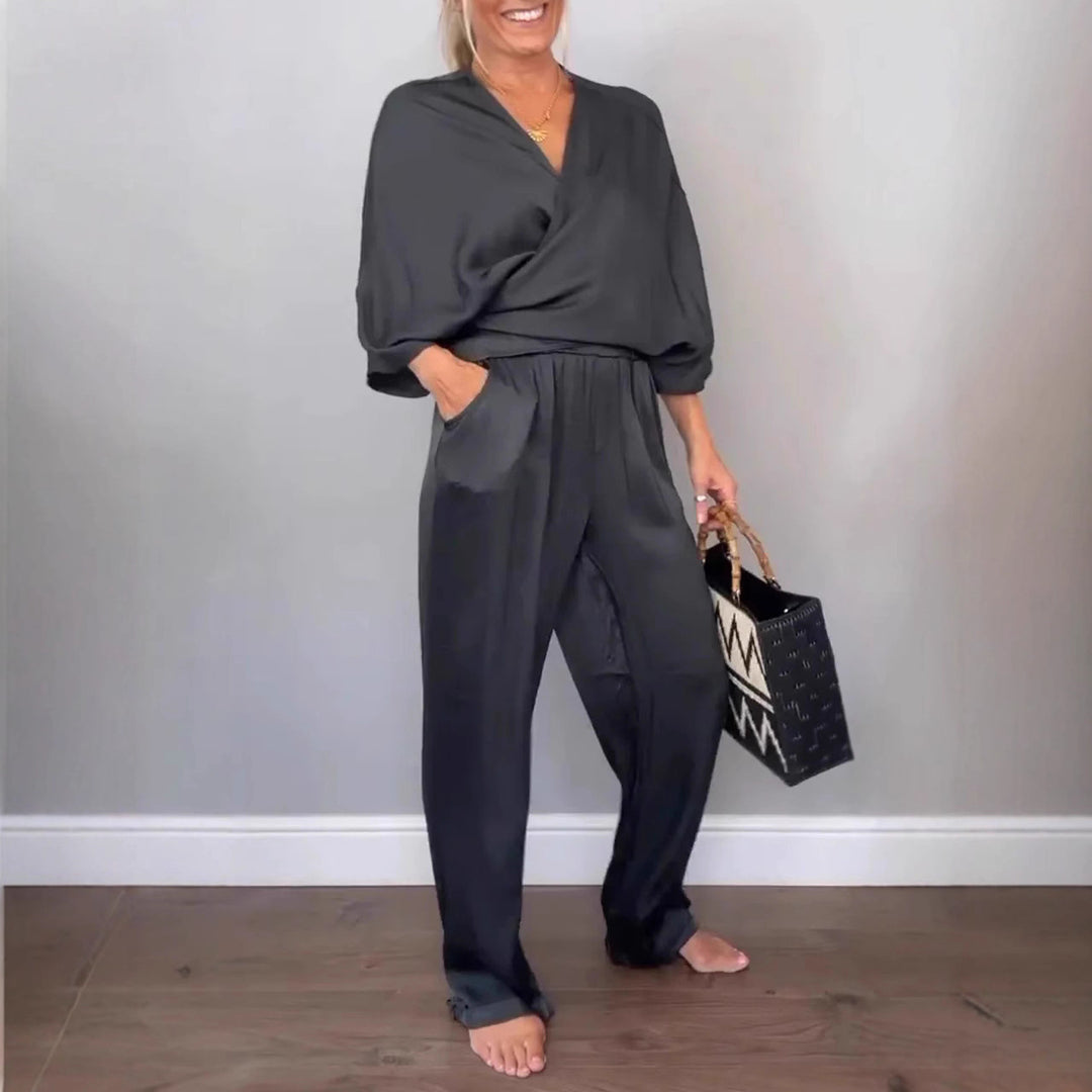 Damen elegantes und schickes Zweiteiler-Set Heidi-Mode