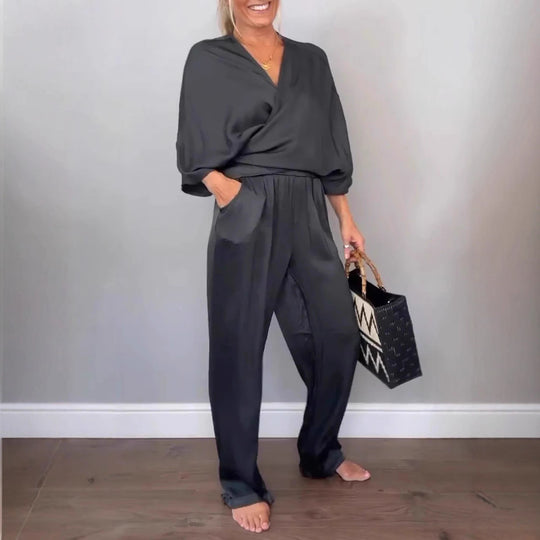 Damen elegantes und schickes Zweiteiler-Set Heidi-Mode