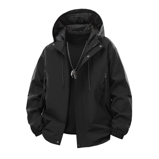 Herren technische Outdoor-Jacke mit atmungsaktiver Membran und multifunktionalen Taschen Heidi-Mode