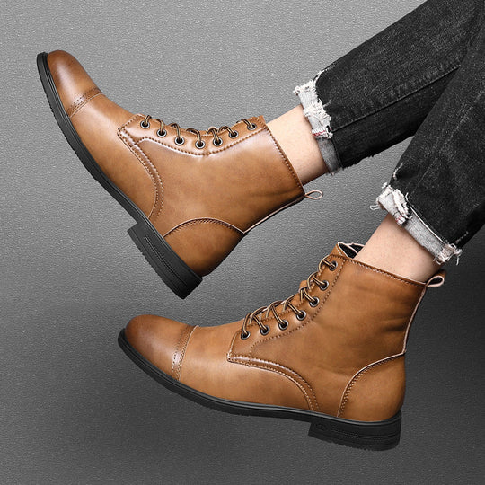 Heidi-Mode | Bequeme Rutschfest Runde Zehe Stiefelette