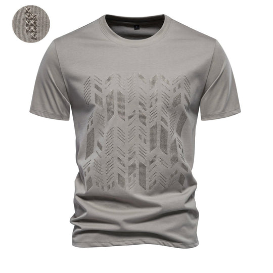 Herren T-Shirt mit innovativem Strukturdesign Heidi-Mode