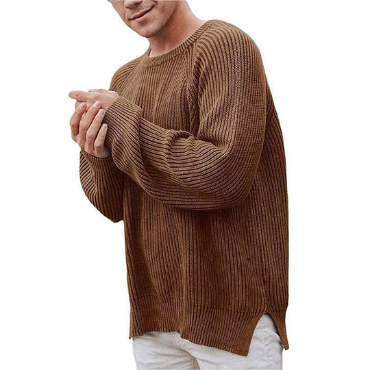 Herren eleganter Strickpullover mit strukturiertem Design und modernem Schnitt Heidi-Mode