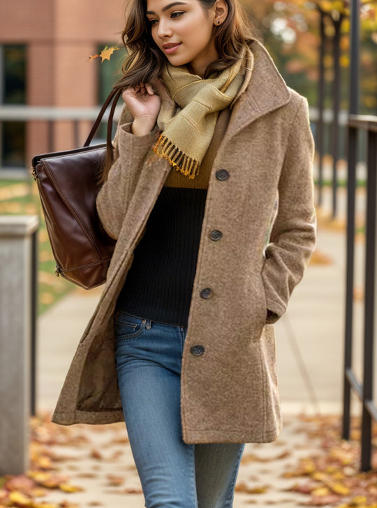 Damen trendiger Oversized-Mantel Heidi-Mode