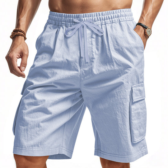 Herren Cargo-Shorts mit elastischem Bund und praktischen Seitentaschen Heidi-Mode 1757709064