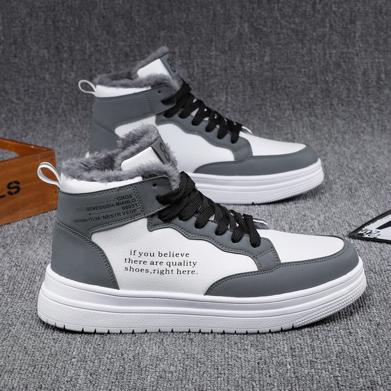 Damen High-Top Sneakers mit warmem Innenfutter und rutschfester Sohle Heidi-Mode