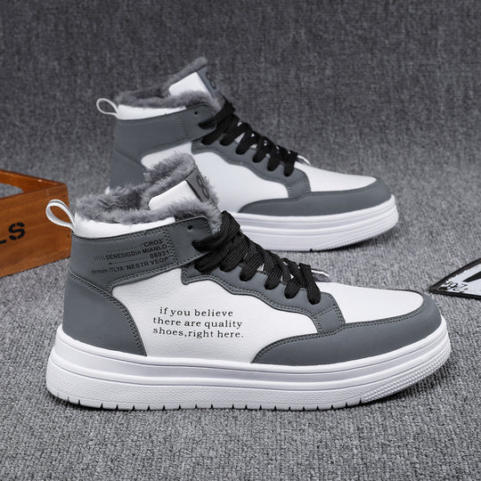 Damen High-Top Sneakers mit warmem Innenfutter und rutschfester Sohle Heidi-Mode