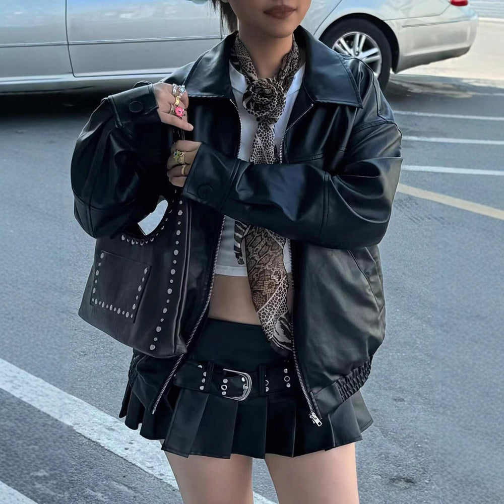 Damen Modische jacke im trendigen Oversized-Stil Heidi-Mode