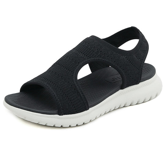Damen Sportliche Sandalen mit atmungsaktiven Netzeinsätzen und dämpfender Sohle Heidi-Mode