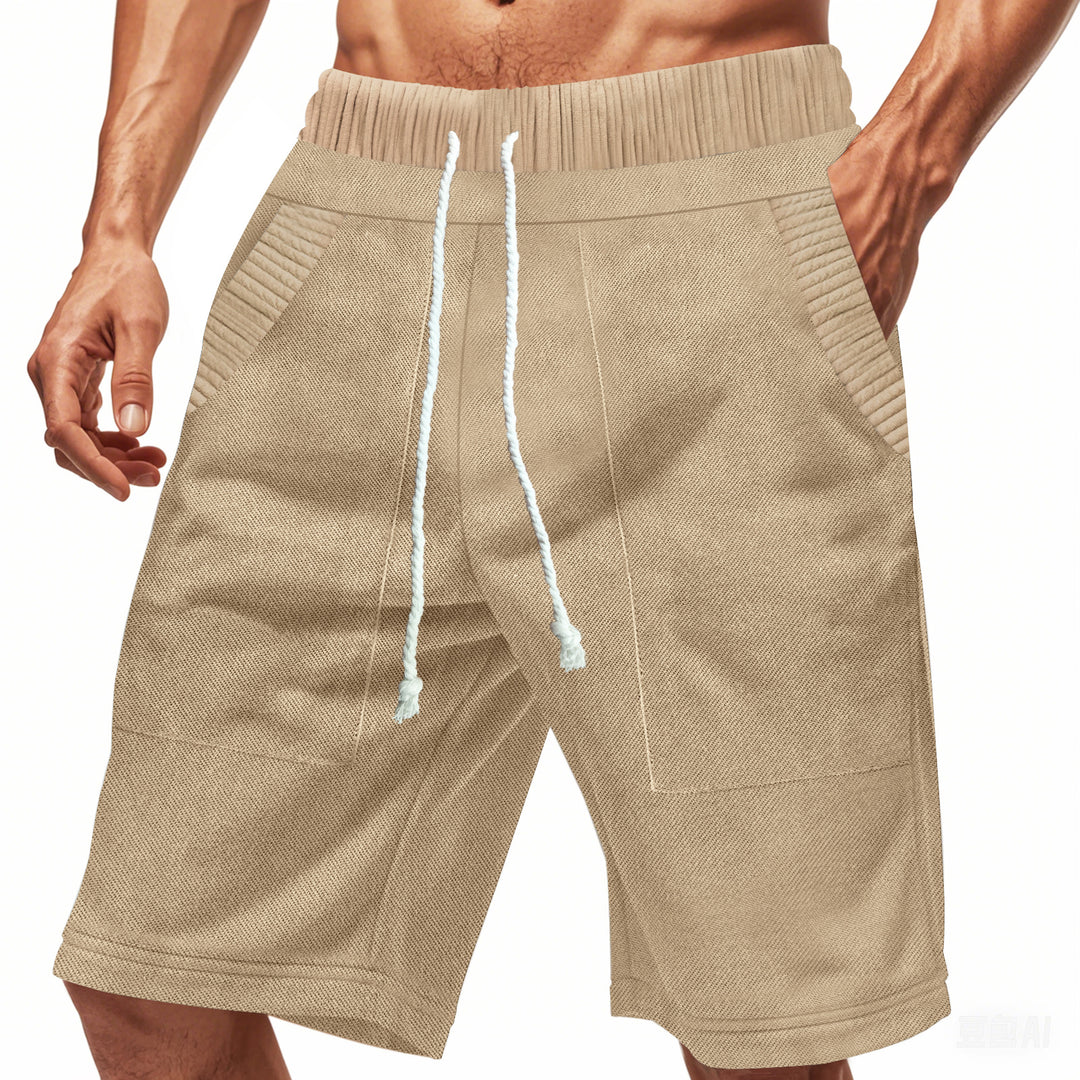 Herren Freizeit-Shorts mit elastischem Bund und praktischen Seitentaschen Heidi-Mode