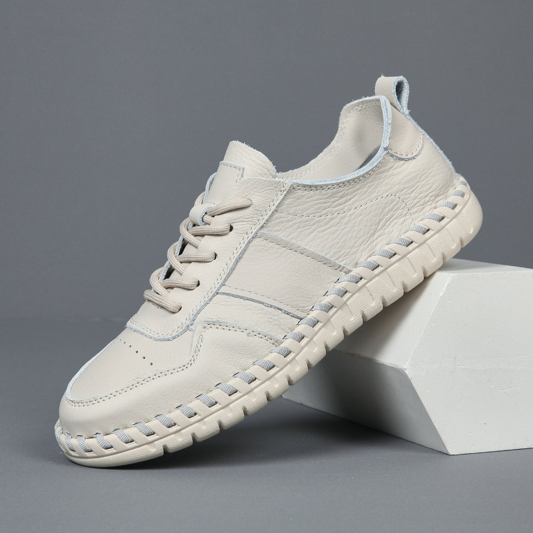 Damen Freizeit Leder Sneaker Heidi-Mode