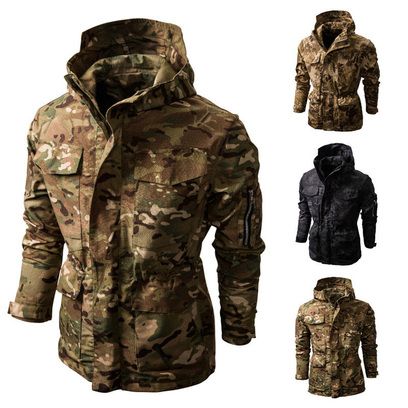 Herren Outdoor-Jacke mit camouflage Design und praktischen Taschen Heidi-Mode