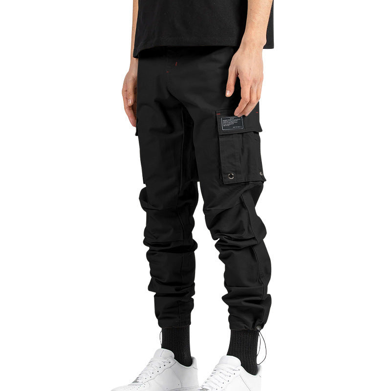 Herren Cargo-Hose mit elastischem Bund und praktischen Taschen Heidi-Mode