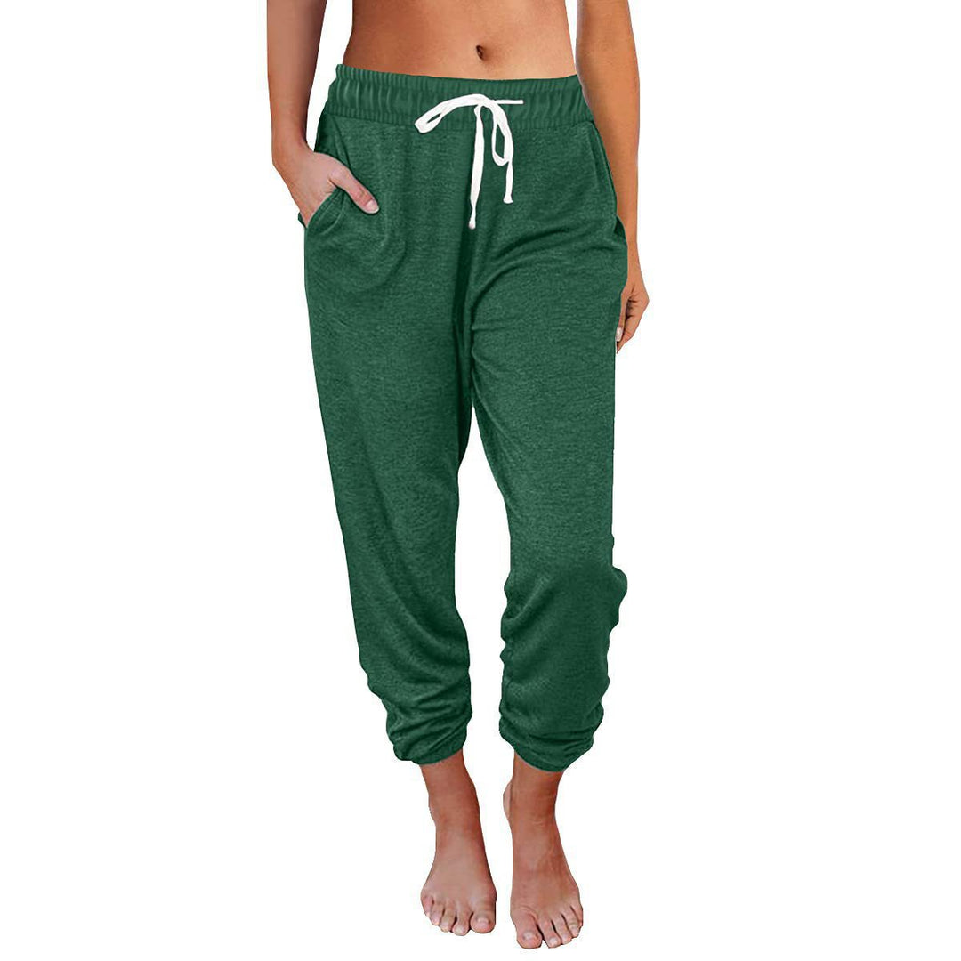 Damen bequeme Sweatpants mit Kordelzug und praktischen Taschen Heidi-Mode