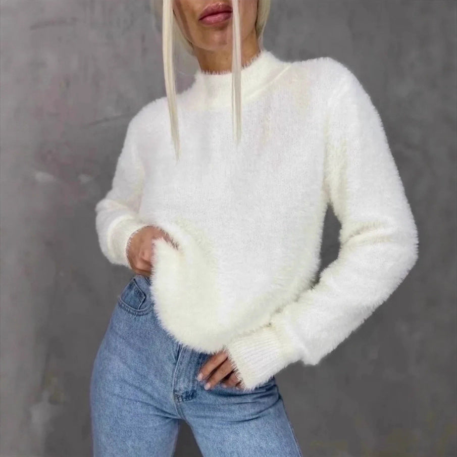 Damen Kuscheliger Pullover Heidi-Mode