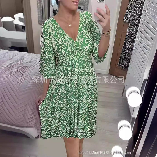 Heidi-Mode | Locker Hoch-Elastisches Strandkleid