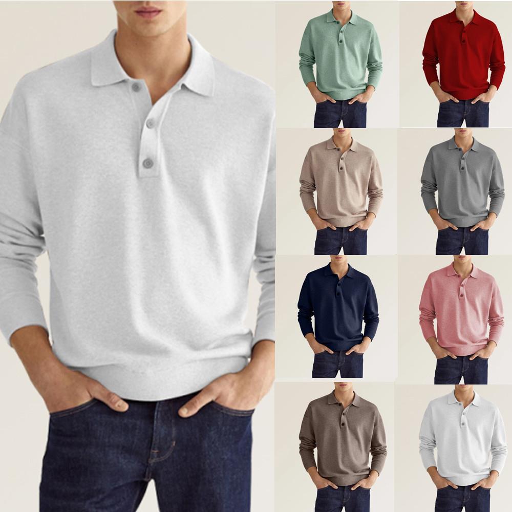 Herren Poloshirt aus weichem Material mit Knopfleiste Heidi-Mode