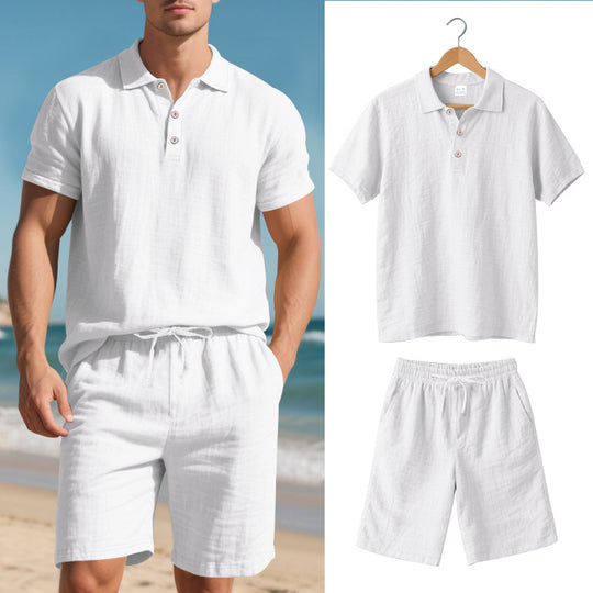 Heidi Mode | Kurzärmliges Poloshirt und Shorts Strandanzug