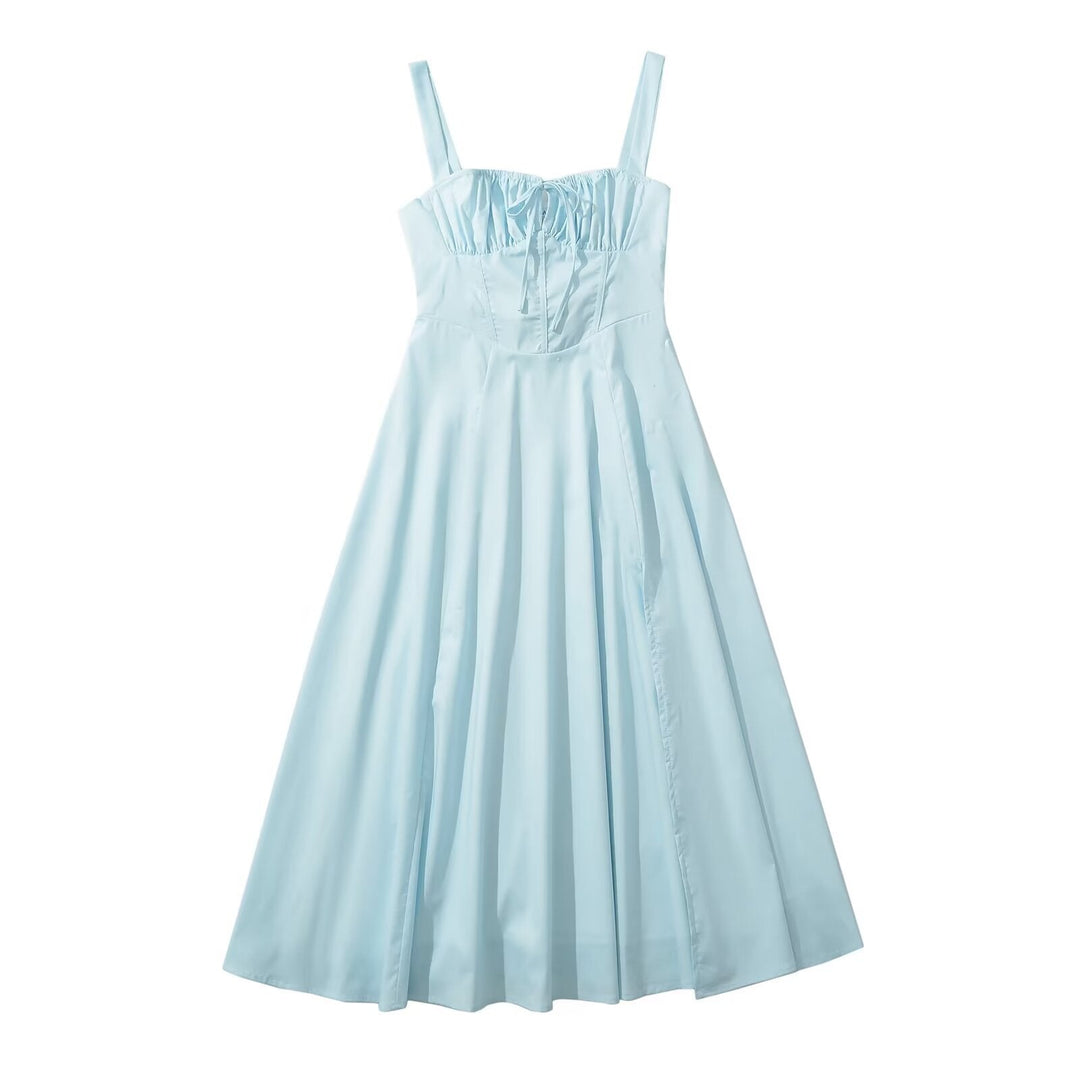 Heidi-Mode | Bindemittel Lange Slip Midi Kleid