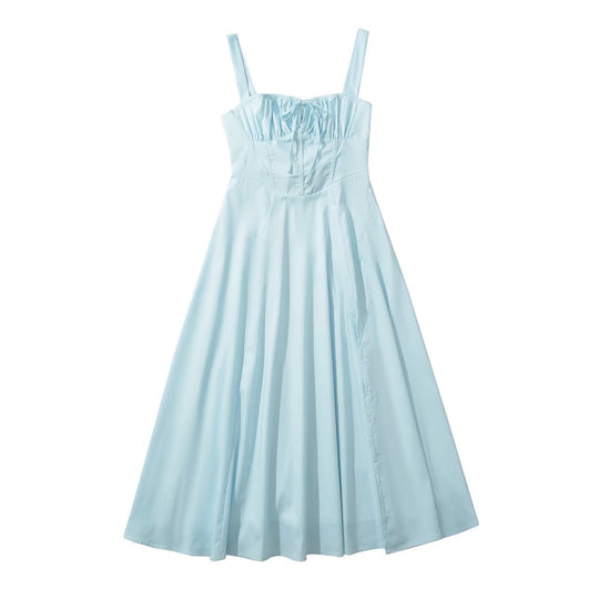 Heidi-Mode | Bindemittel Lange Slip Midi Kleid