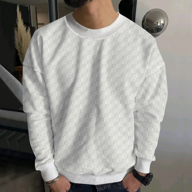 Herren stylischer Sweater mit modernem Strukturdesign Heidi-Mode