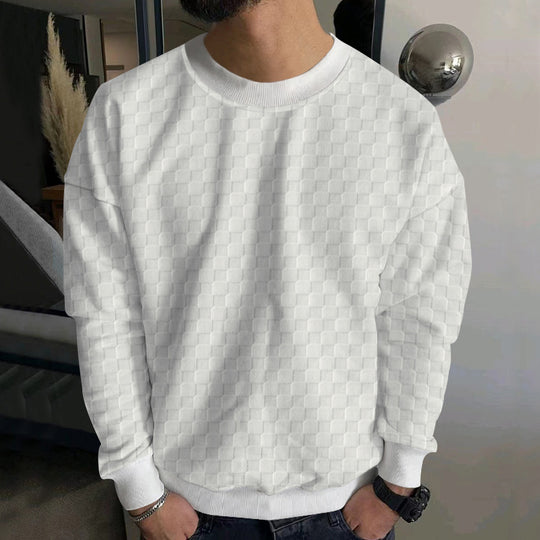 Herren stylischer Sweater mit modernem Strukturdesign Heidi-Mode