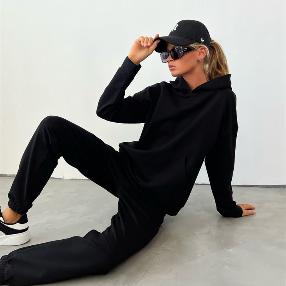 Damen Oversized Hoodie-Trainingsanzug Heidi-Mode