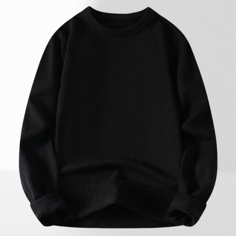 Damen bequemer und eleganter Rundhalsausschnitt Pullover Heidi-Mode