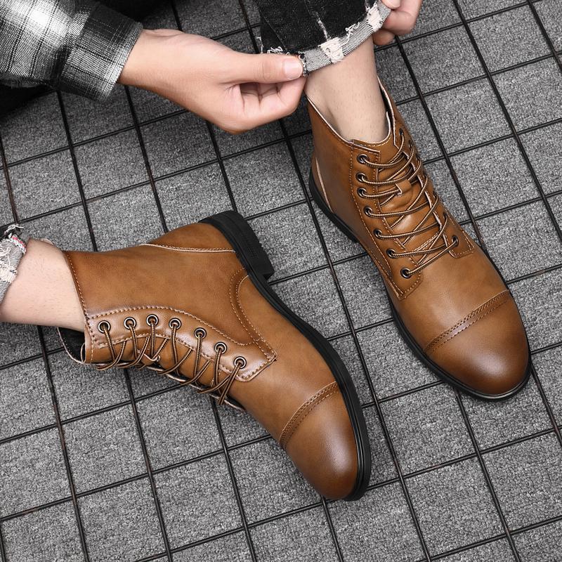 Heidi-Mode | Bequeme Rutschfest Runde Zehe Stiefelette