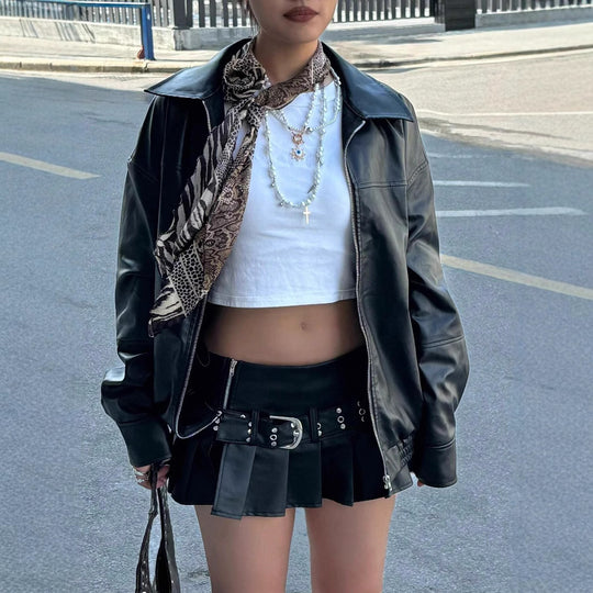 Damen Modische jacke im trendigen Oversized-Stil Heidi-Mode