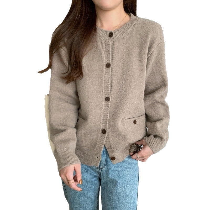 Damen Kuschelige Strickjacke mit praktischen Taschen Heidi-Mode