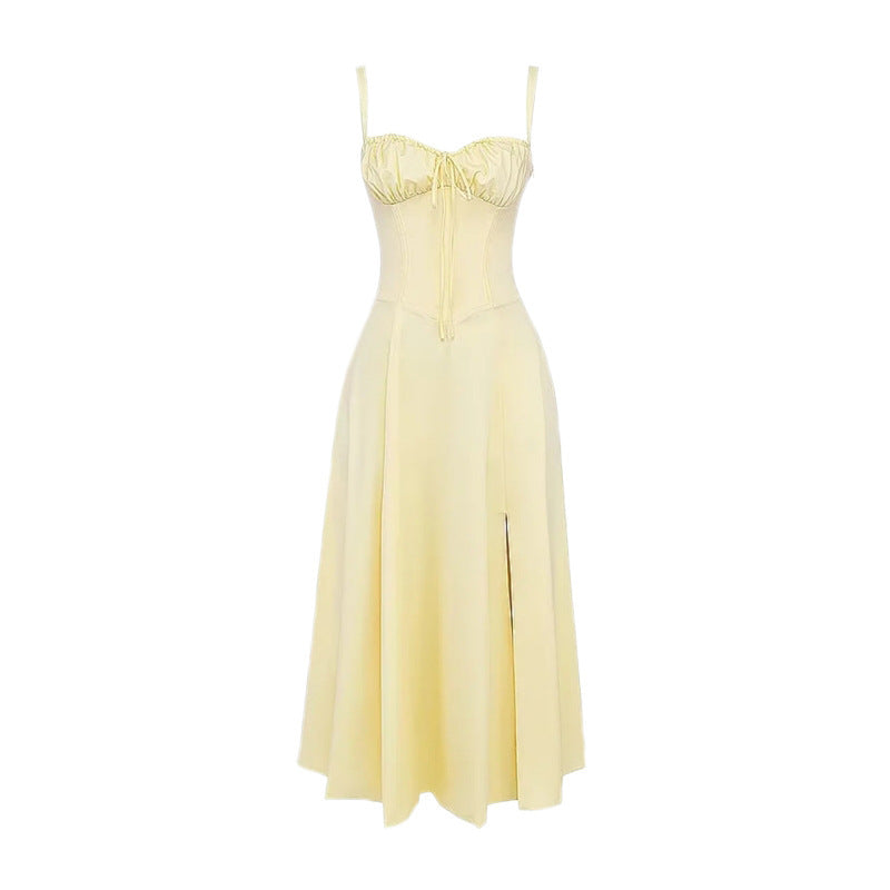 Heidi-Mode | Bindemittel Lange Slip Midi Kleid