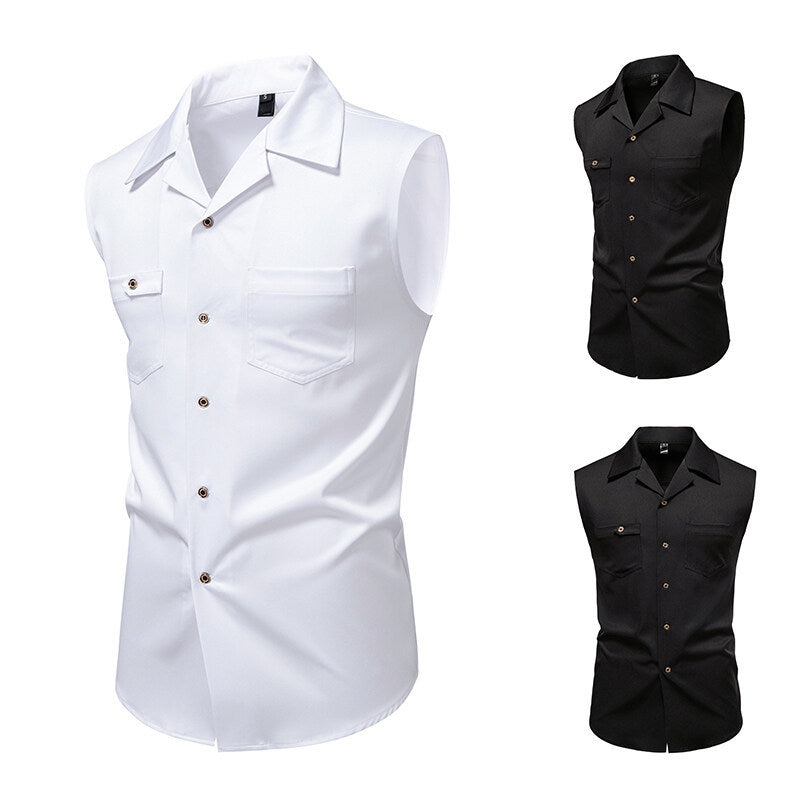 Herren ärmelloses Businesshemd Heidi-Mode