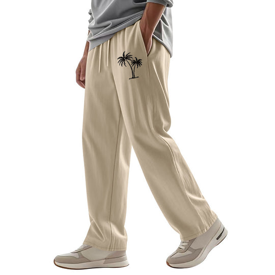 Herren Legere Freizeithose mit seitlichem Logodruck Heidi-Mode