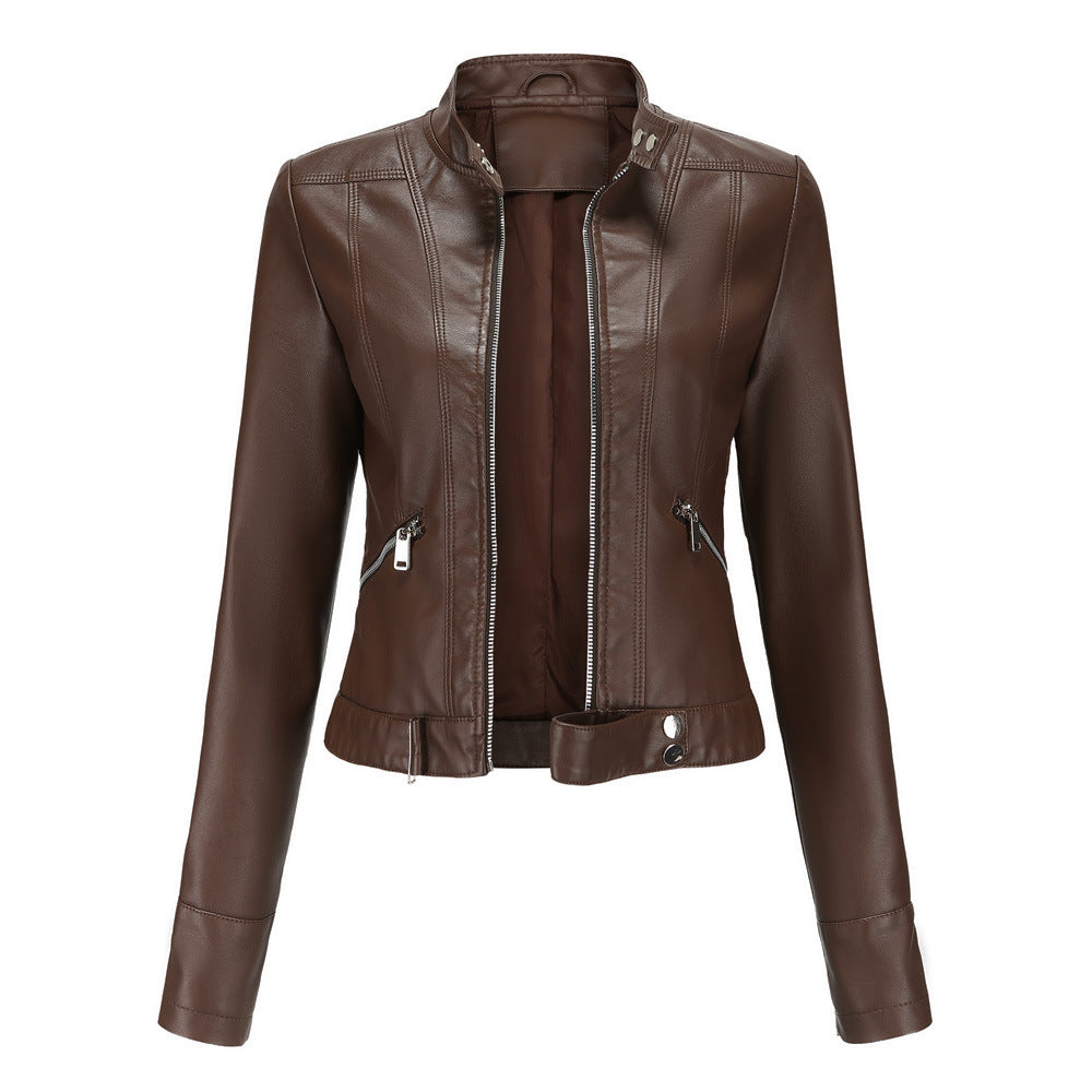 Damen Bikerjacke mit modernem Schnitt Heidi-Mode