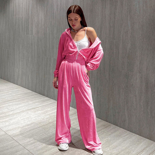 Damen bequeme Trainingsanzug mit weitem Schnitt Heidi-Mode