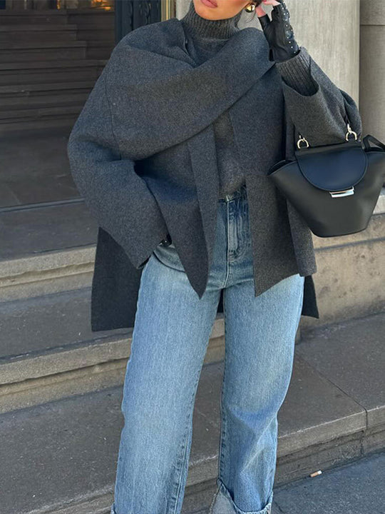 Damen Oversize Wolljacke Heidi-Mode